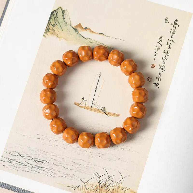 HANCANG Monkey Head Walnut Bracelets Unisex-3