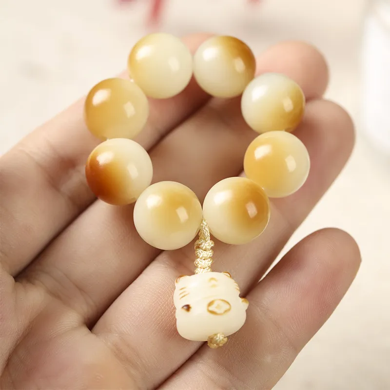 HANCANG White Jade Bodhi Bracelets Unisex-4