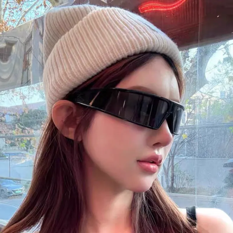 YAWEIKA TR/Memory Plastic Irregular Shape Sunglasses Unisex-4