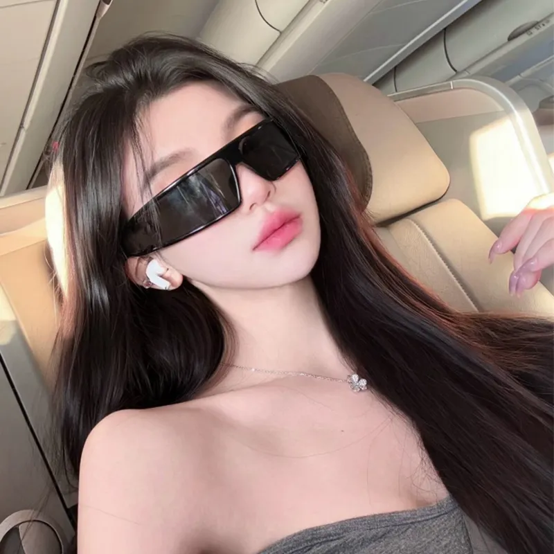 YAWEIKA TR/Memory Plastic Irregular Shape Sunglasses Unisex-2
