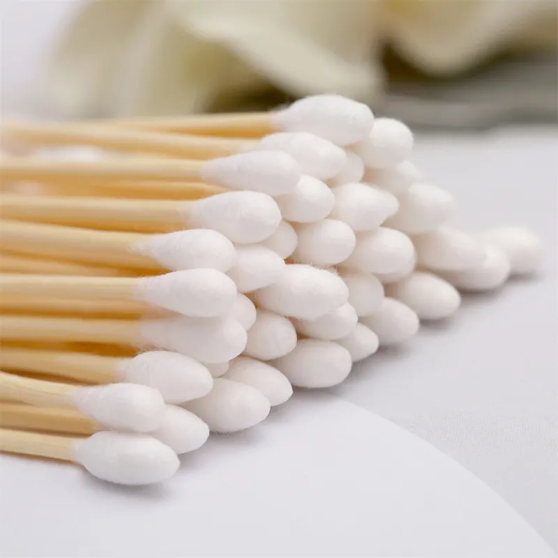 JIANYINGSHU Dual Head Round Tip Cotton Swab Ear Cleaning Disposable Hygiene Swabs For Makeup Removal 200 Pcs-0