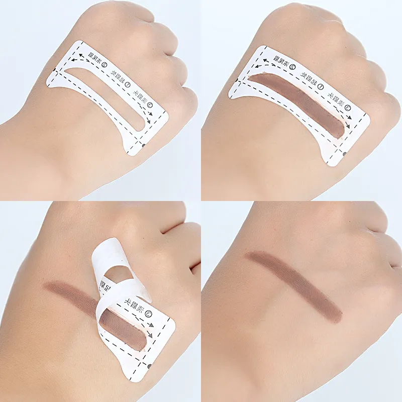 JIANYINGSHU Template Support Eyebrow Sticker Card 12 Styles Of Eyebrows-0