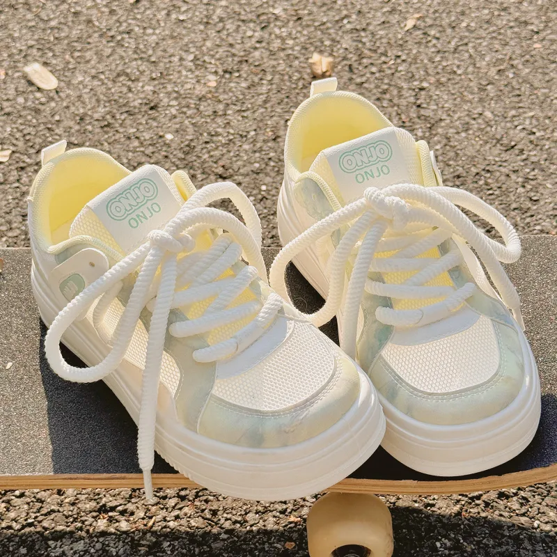SNXR Low Top Skateboard Shoes Women's Misty Blue-2