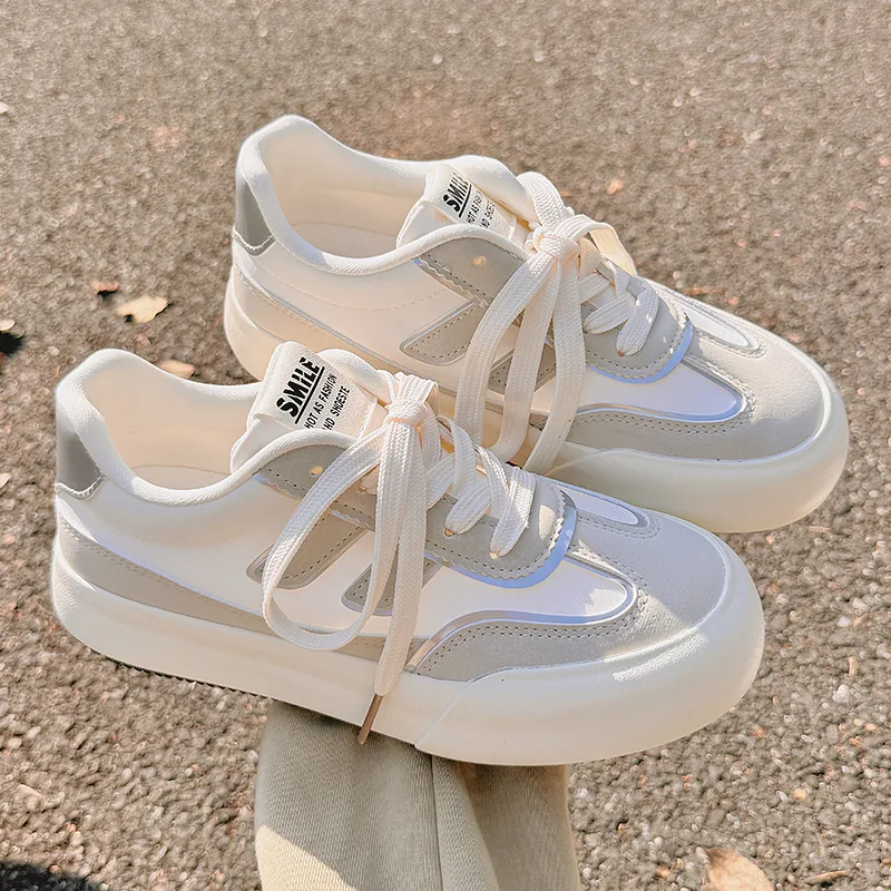 SNXR Slip Resistant Cushioning, Quick Dry, Breathable, Lightweight Low Top Skateboard Shoes Women's White-5
