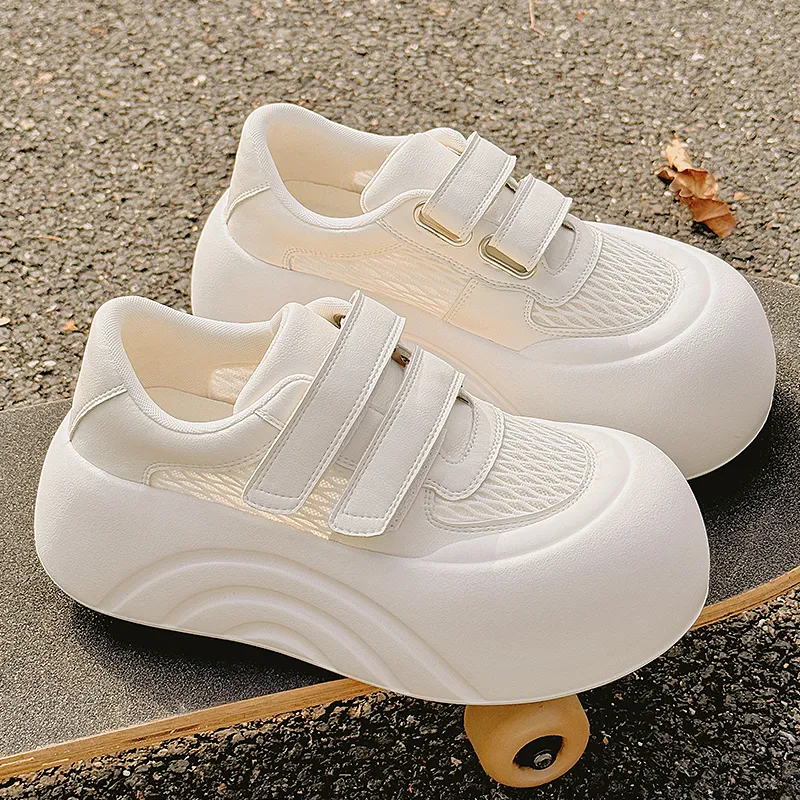 SNXR Low Top Skateboard Shoes Women's Beige-4