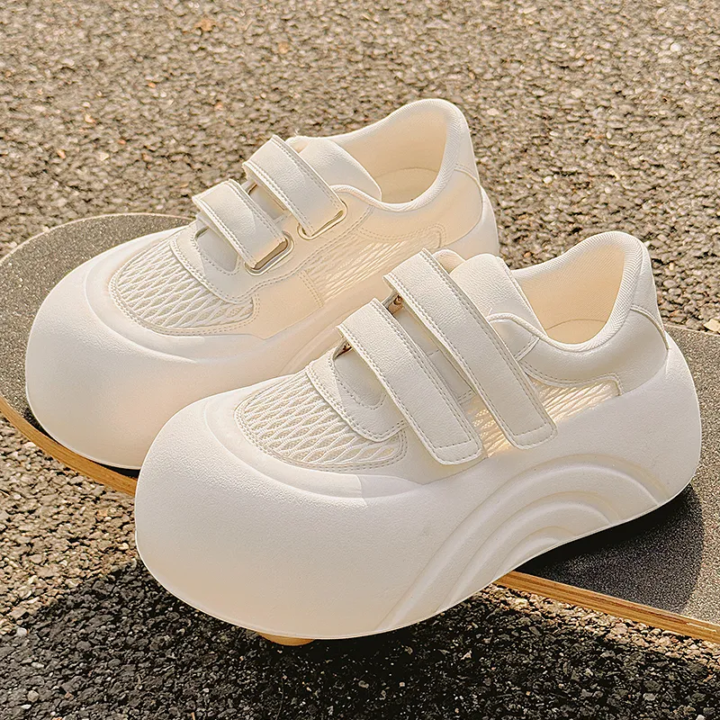 SNXR Low Top Skateboard Shoes Women's Beige-3