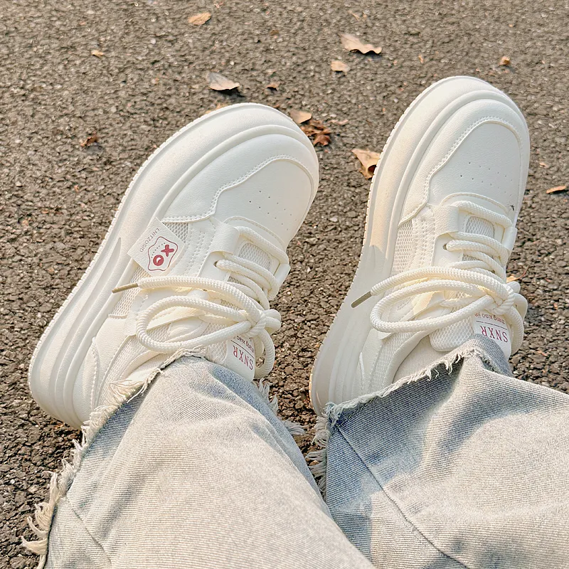 SNXR Slip Resistant Quick Dry Low Top Skateboard Shoes Women's Beige-7