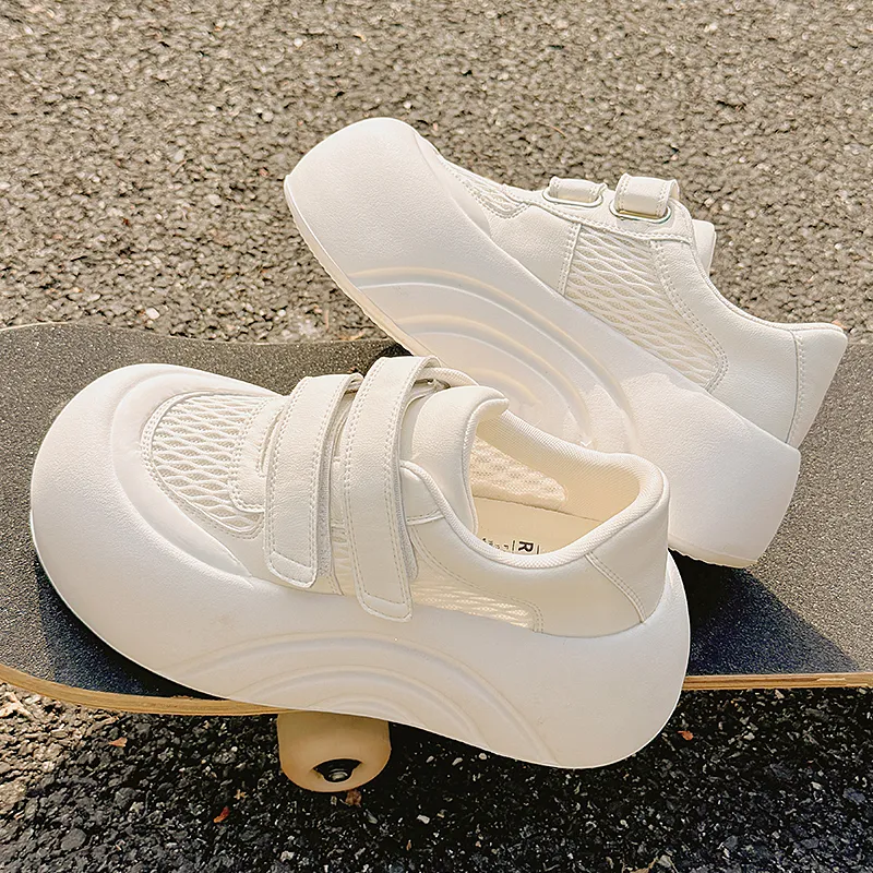 SNXR Low Top Skateboard Shoes Women's Beige-5