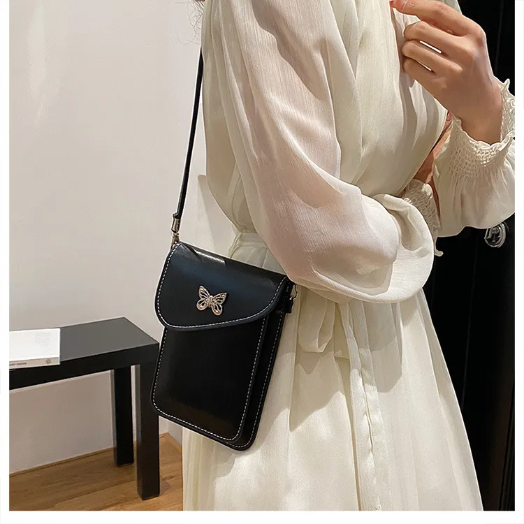 OKEKE PU Crossbody Bag Shoulder Bag Regular Women's White/Black/Pink/Red/Blue/Green-6
