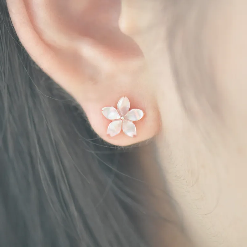 HUAYA 925 Sterling Silver Stud Earrings Women's-4