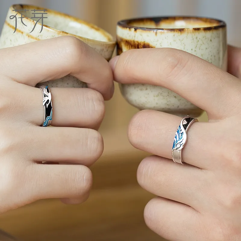 HUAYA 925 Sterling Silver Rings Unisex-1