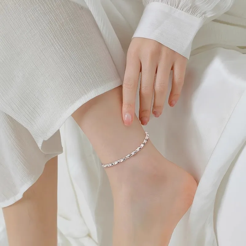 UZIID Sterling Silver Anklets Women's-1