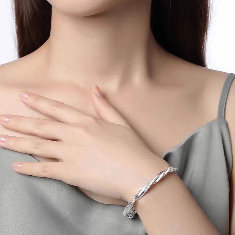 UZIID Sterling Silver Bangles Women's-1