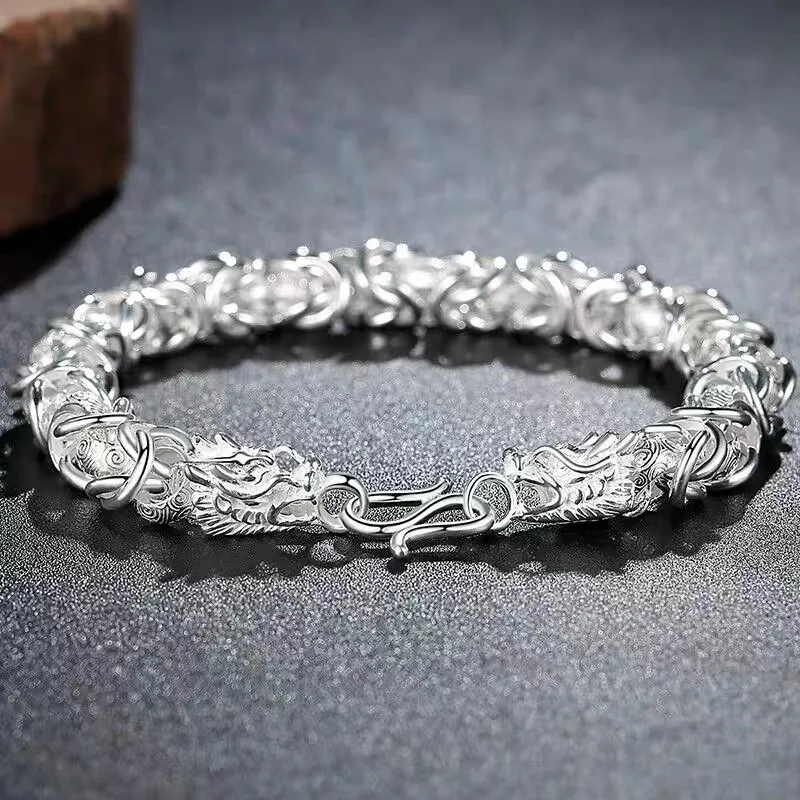 UZIID Sterling Silver Bracelets Unisex Silver-5