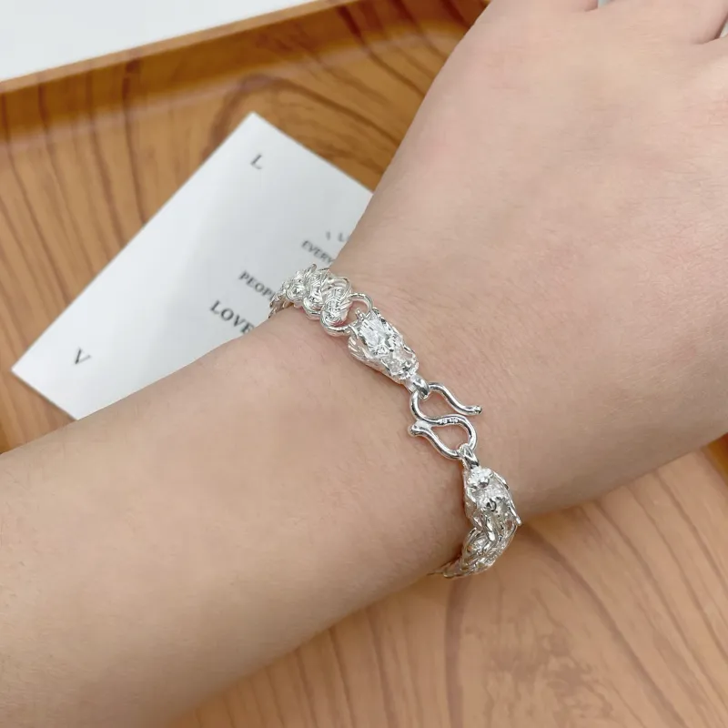 UZIID 999 Fine Silver Bracelets Unisex-3