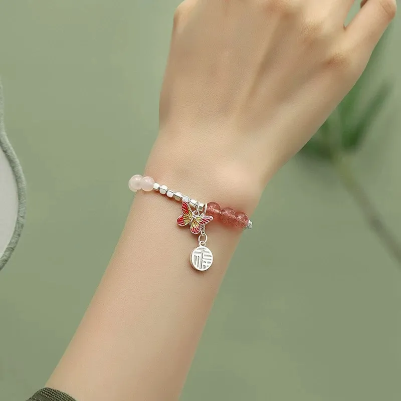 UZIID Sterling Silver S999 Silver Bracelets Women's-2