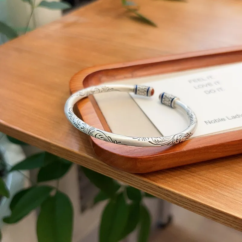 UZIID 999 Fine Silver Bangles Unisex-3