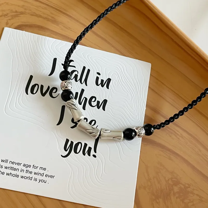 UZIID Sterling Silver Necklaces Unisex-1