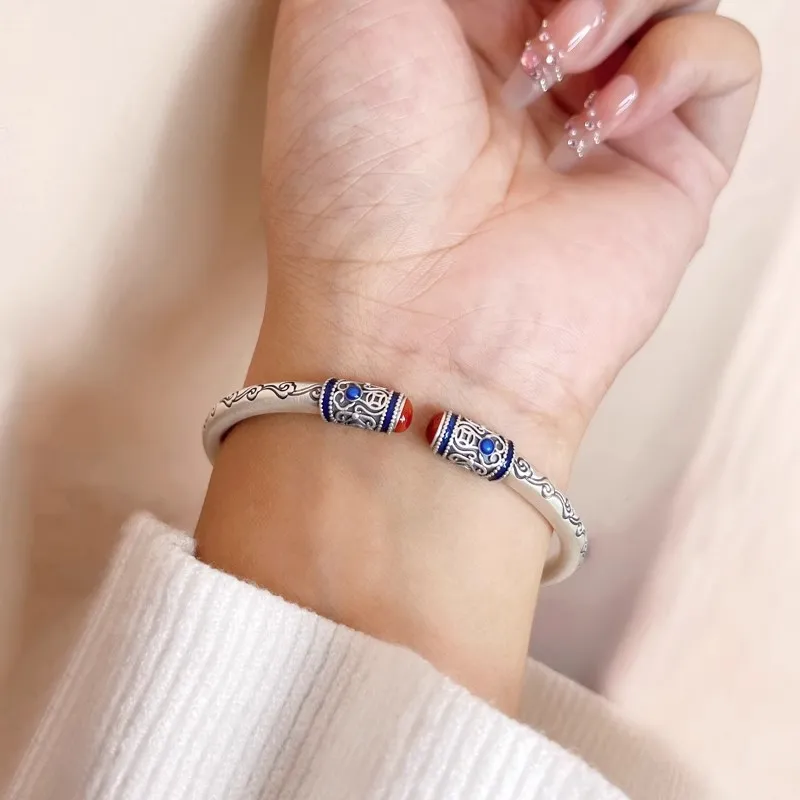 UZIID 999 Fine Silver Bangles Unisex-8