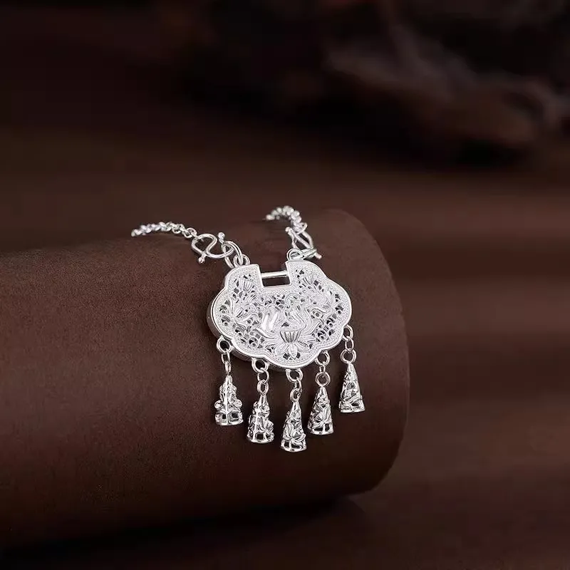 UZIID Sterling Silver Necklaces Women's-4