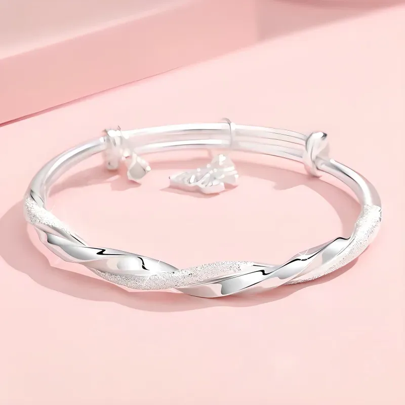 UZIID S999 Fine Silver Sterling Silver Bracelets Women's-4