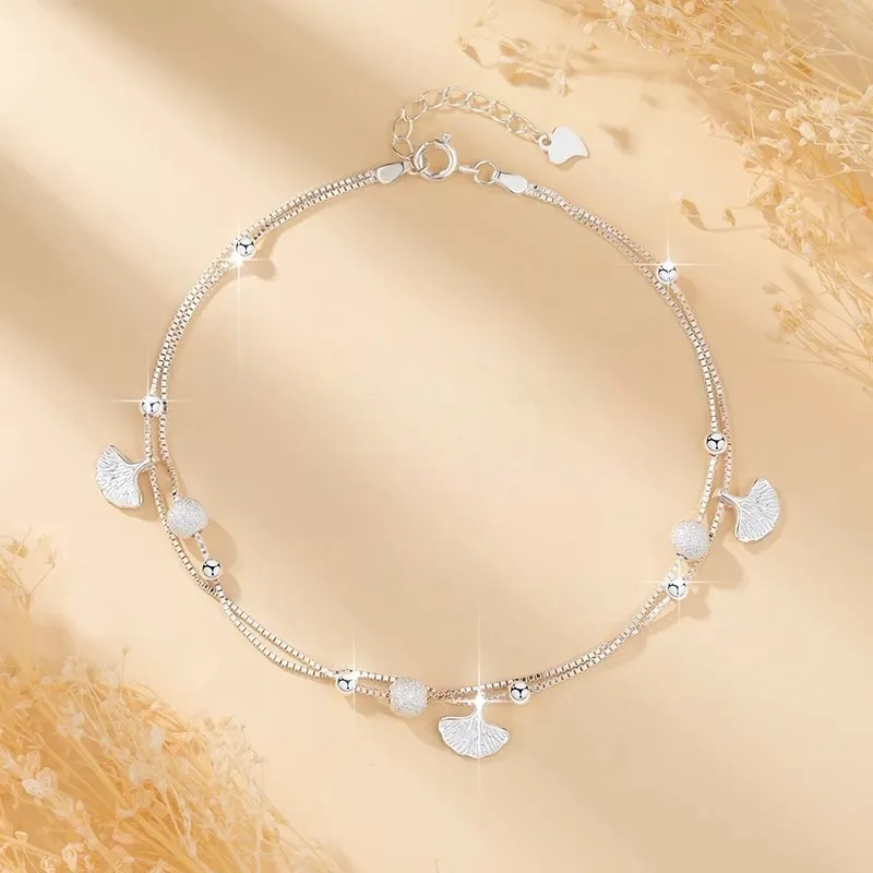 UZIID Sterling Silver Anklets Women's-2