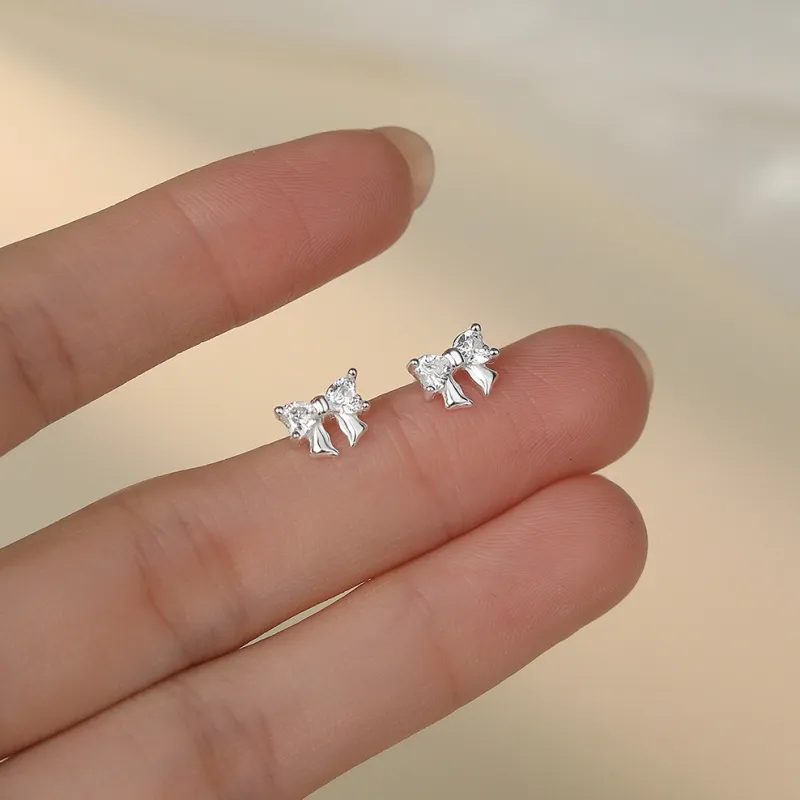 UZIID Sterling Silver Stud Earrings Women's-1