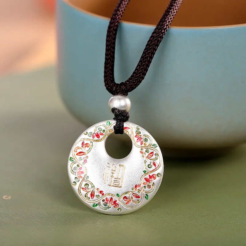 UZIID Sterling Silver S999 Silver Necklaces Women's-2