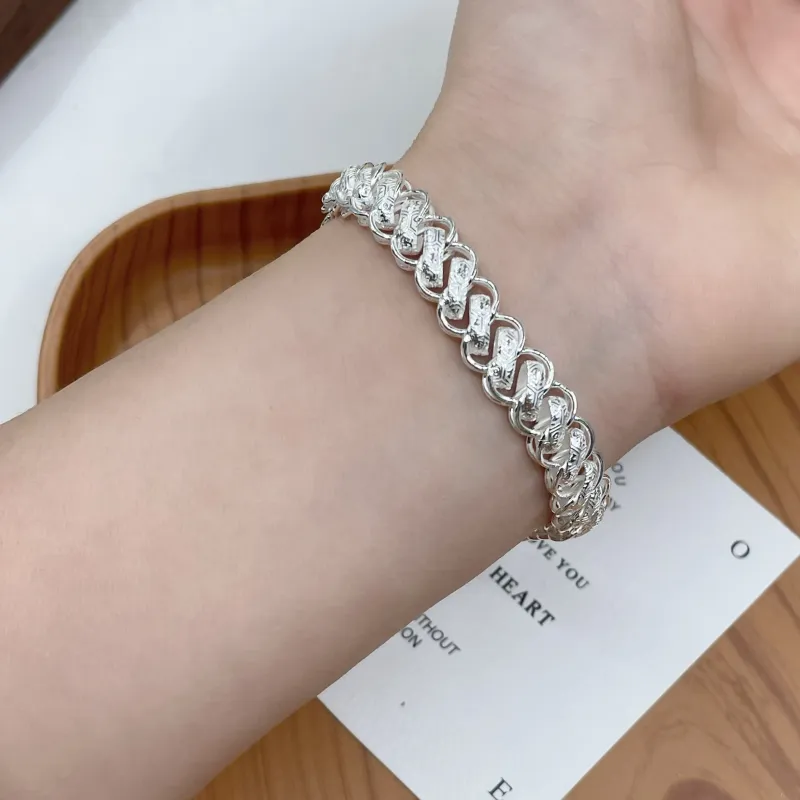UZIID 999 Fine Silver Bracelets Unisex-2