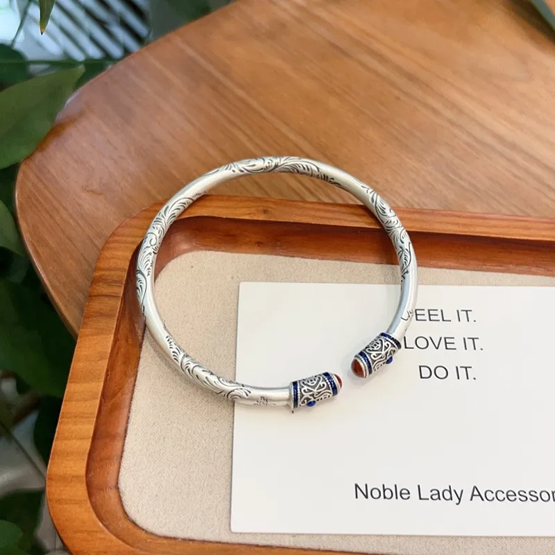 UZIID 999 Fine Silver Bangles Unisex-1