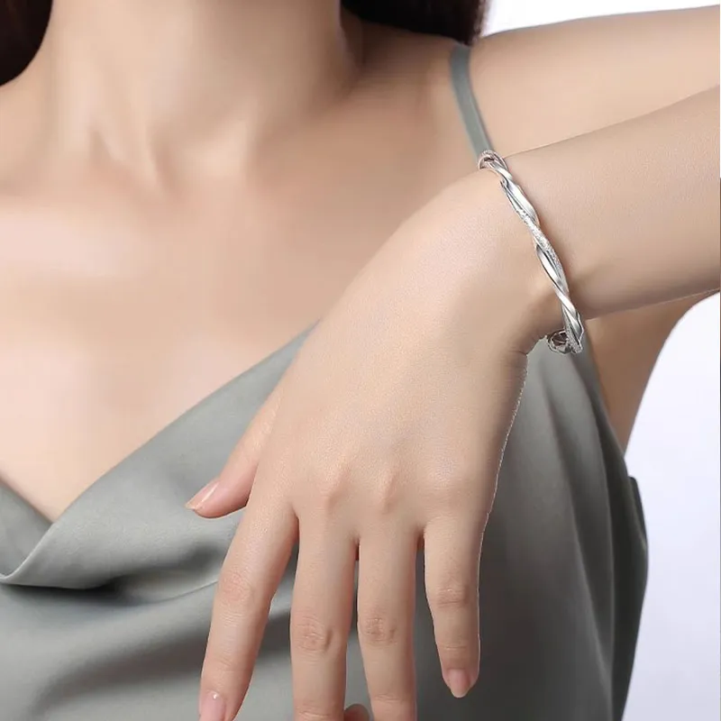 UZIID Sterling Silver Bangles Women's-2