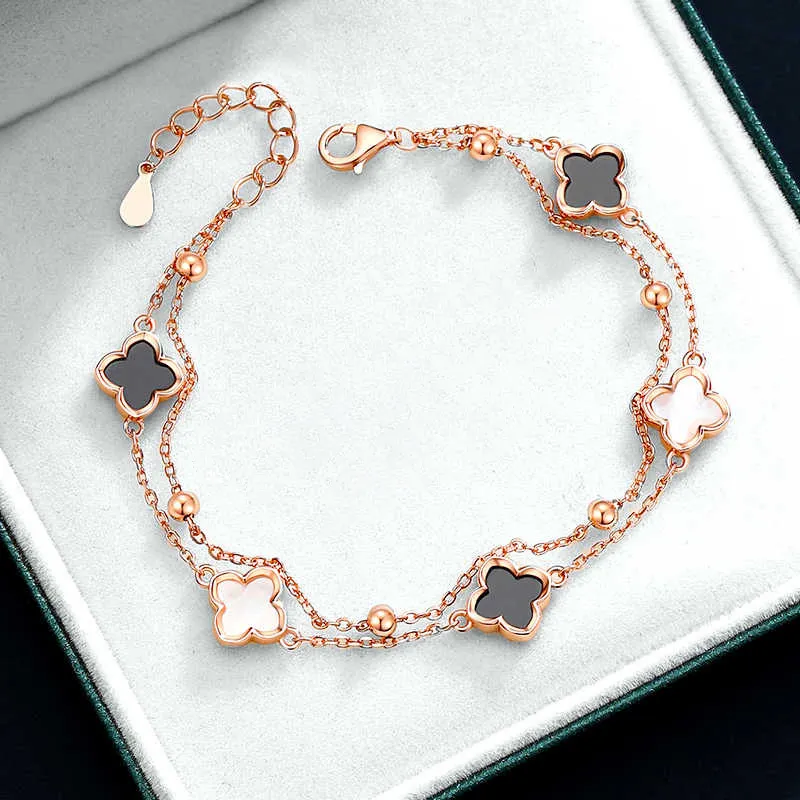 UZIID 925 Sterling Silver Bracelets Women's Rose Gold-4