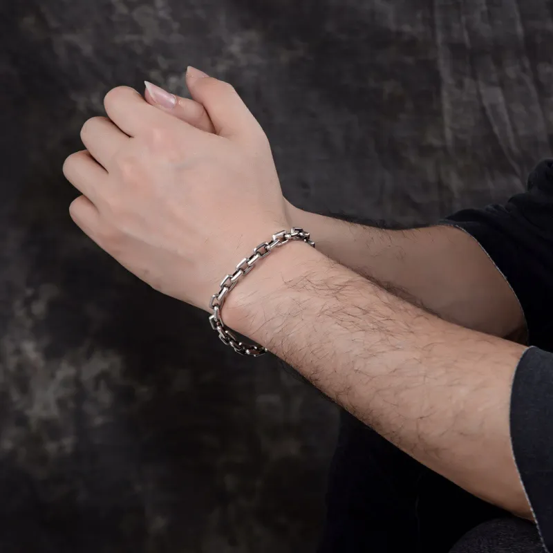UZIID 925 Sterling Silver Bracelets Unisex-6