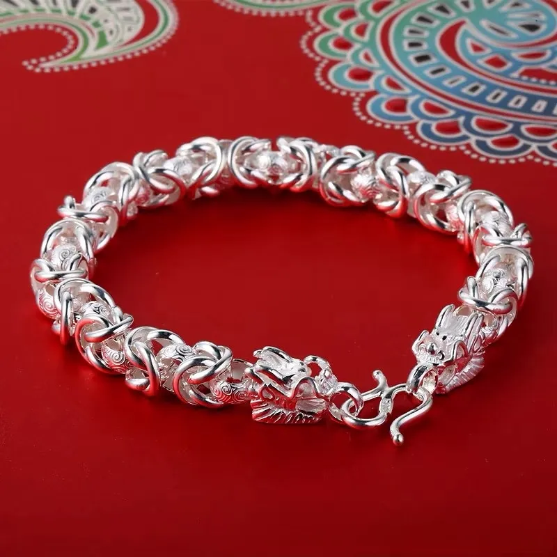UZIID Sterling Silver Bracelets Unisex Silver-2