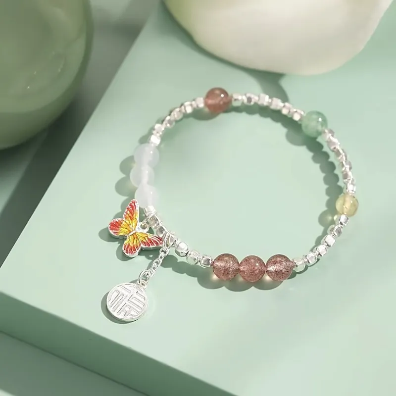 UZIID Sterling Silver S999 Silver Bracelets Women's-5