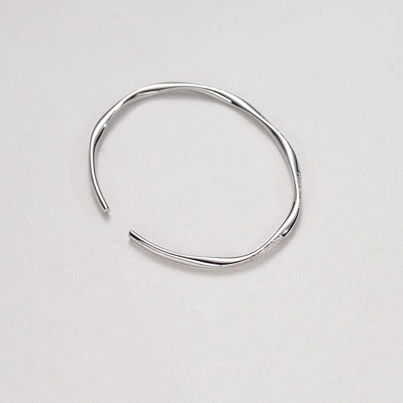 UZIID Sterling Silver Bangles Unisex Silver-2
