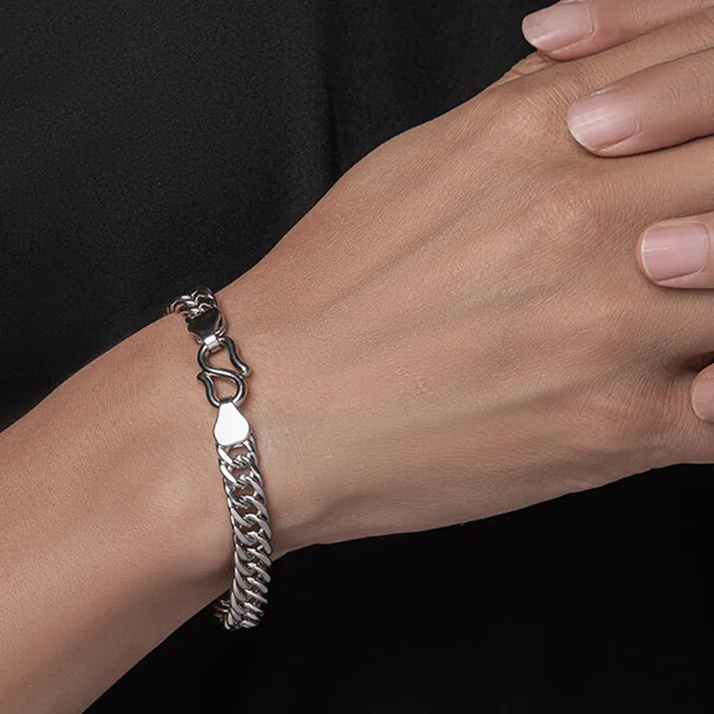 UZIID Sterling Silver Bracelets Unisex-1