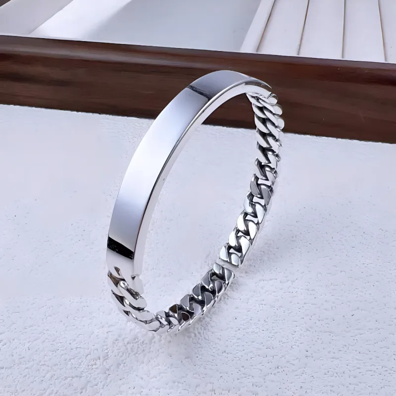 UZIID S999 Fine Silver Bangles Unisex-1