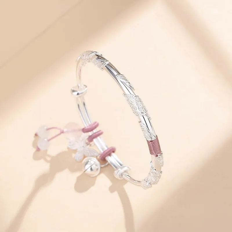 UZIID S999 Fine Silver Bangles Women's-5