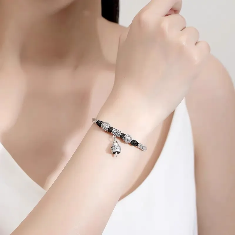 UZIID S999 Fine Silver Pure Silver Bracelets Unisex-3