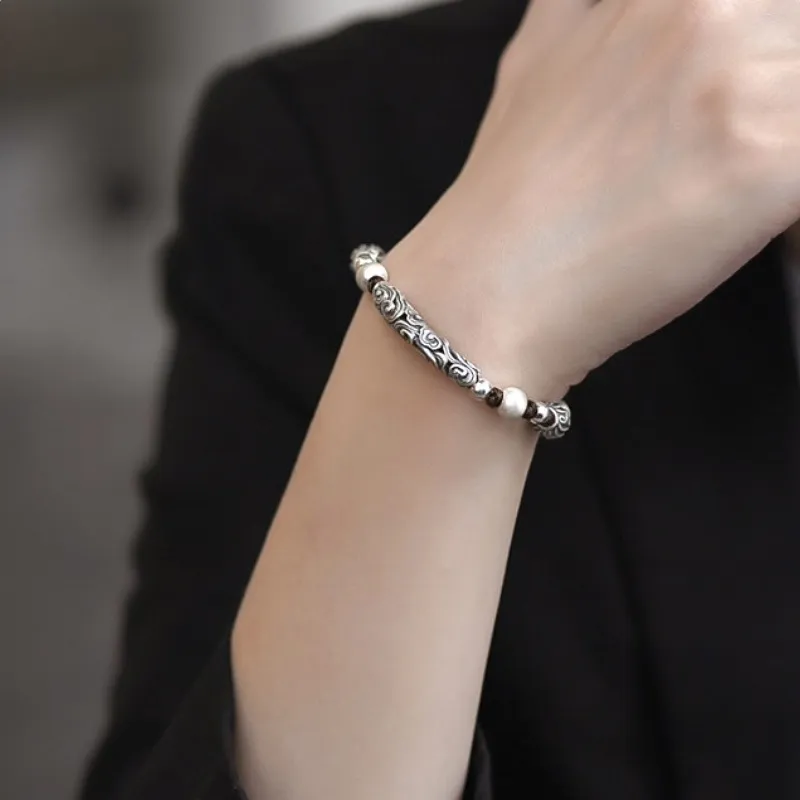 UZIID Sterling Silver Bracelets Unisex-5
