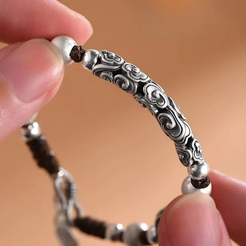UZIID Sterling Silver Bracelets Unisex-6