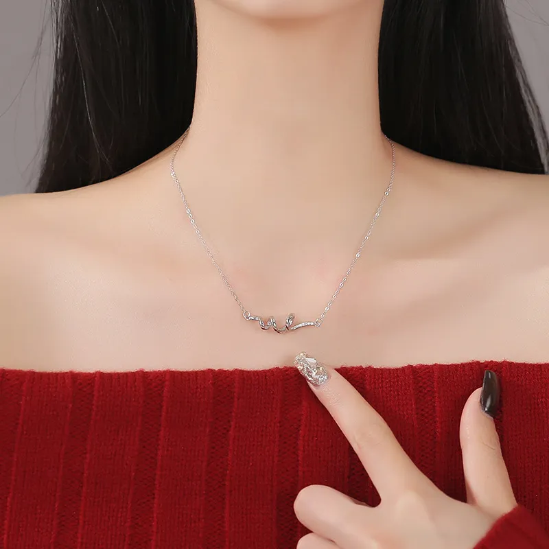 UZIID Sterling Silver Necklaces Women's-3