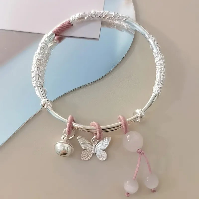 UZIID S999 Fine Silver Bangles Women's-4
