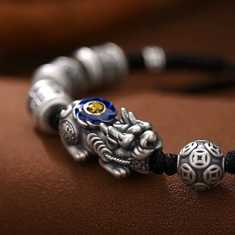 UZIID S999 Silver Pure Silver Bracelets Unisex-5