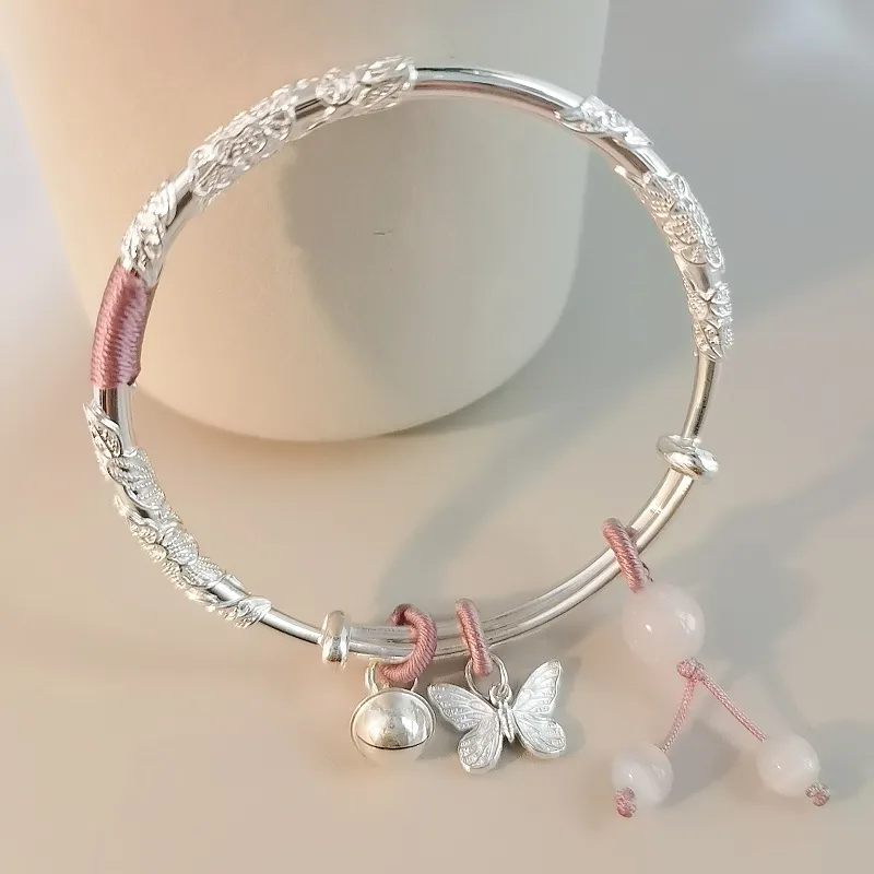 UZIID S999 Fine Silver Bangles Women's-2