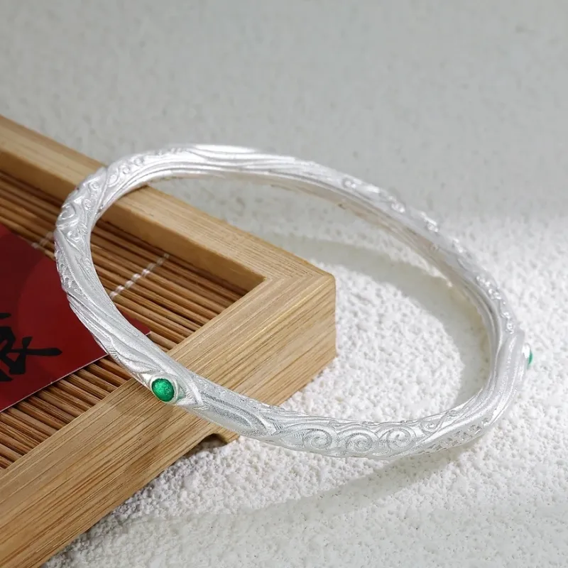 UZIID Sterling Silver Bangles Unisex-3