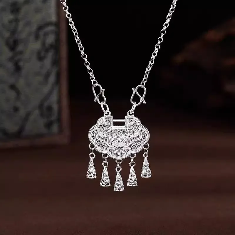 UZIID Sterling Silver Necklaces Women's-2