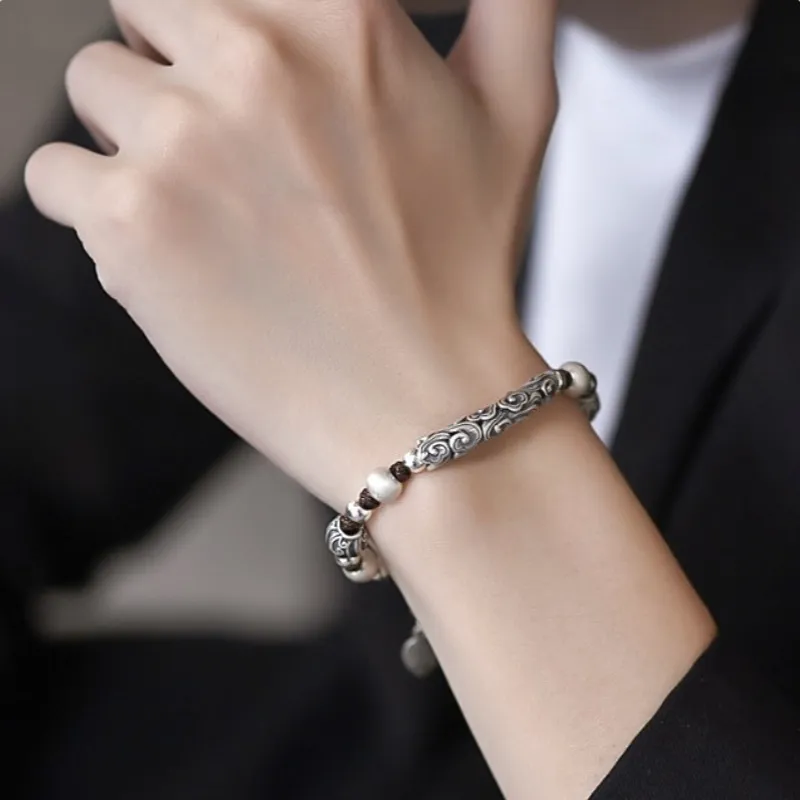 UZIID Sterling Silver Bracelets Unisex-4