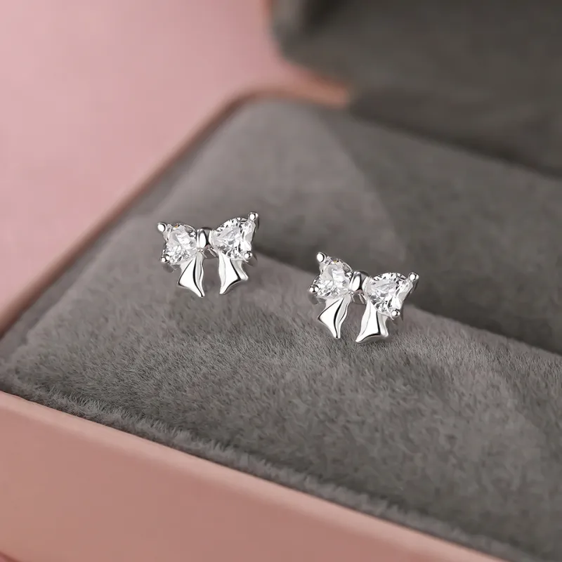 UZIID Sterling Silver Stud Earrings Women's-5